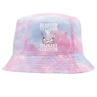 Bearded Tattooed Culinary Gangster Pro Cooking Chef Tie-Dyed Bucket Hat