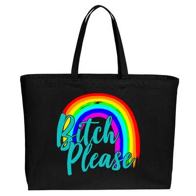 B*tch Please Rainbow Cotton Canvas Jumbo Tote