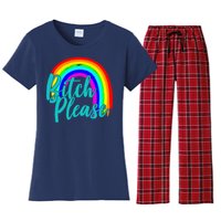 B*tch Please Rainbow Women's Flannel Pajama Set