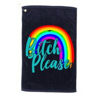 B*tch Please Rainbow Platinum Collection Golf Towel