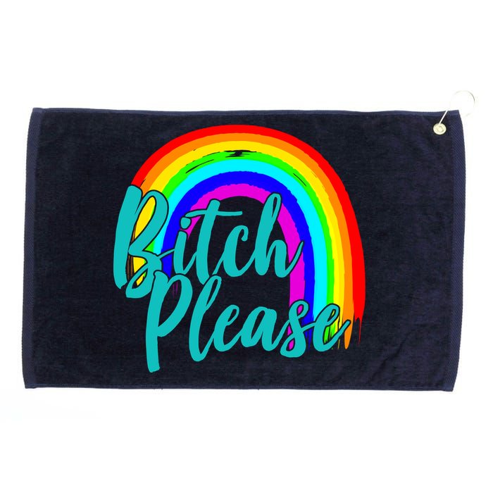 B*tch Please Rainbow Grommeted Golf Towel