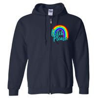 B*tch Please Rainbow Full Zip Hoodie