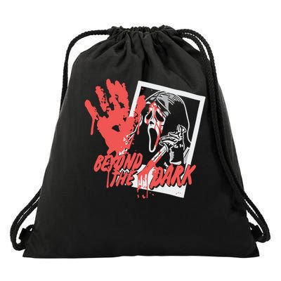 Beyond The Dark Halloween Ghostface Drawstring Bag