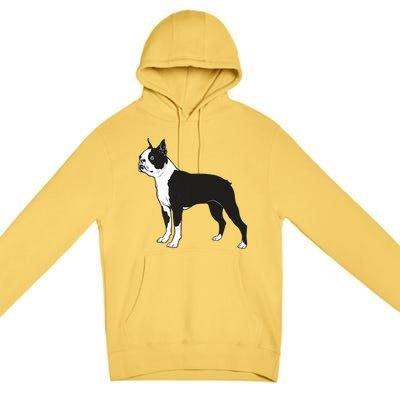 Boston Terrier Dog Breed Gift For Any Animal Fan Premium Pullover Hoodie