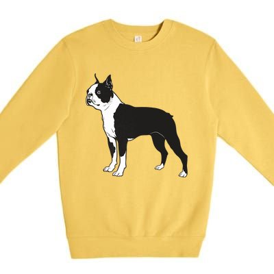 Boston Terrier Dog Breed Gift For Any Animal Fan Premium Crewneck Sweatshirt