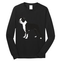 Boston Terrier Dog Breed Gift For Any Animal Fan Long Sleeve Shirt