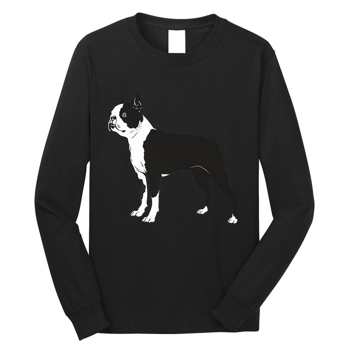 Boston Terrier Dog Breed Gift For Any Animal Fan Long Sleeve Shirt