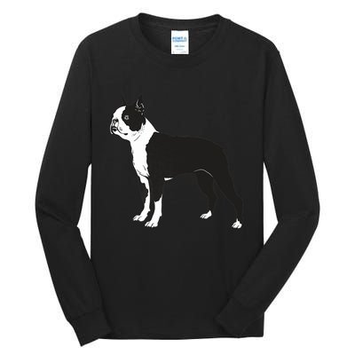 Boston Terrier Dog Breed Gift For Any Animal Fan Tall Long Sleeve T-Shirt