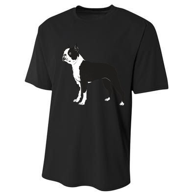 Boston Terrier Dog Breed Gift For Any Animal Fan Performance Sprint T-Shirt