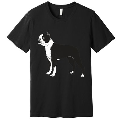 Boston Terrier Dog Breed Gift For Any Animal Fan Premium T-Shirt