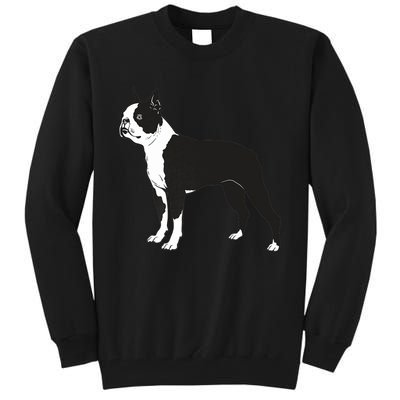 Boston Terrier Dog Breed Gift For Any Animal Fan Tall Sweatshirt