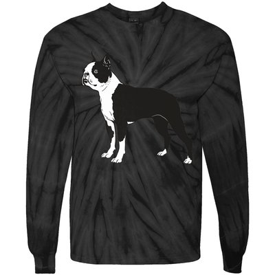 Boston Terrier Dog Breed Gift For Any Animal Fan Tie-Dye Long Sleeve Shirt