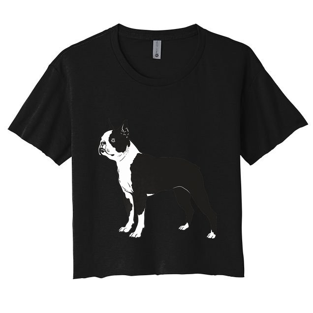 Boston Terrier Dog Breed Gift For Any Animal Fan Crop Top