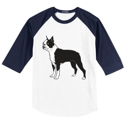 Boston Terrier Dog Breed Gift For Any Animal Fan Baseball Sleeve Shirt