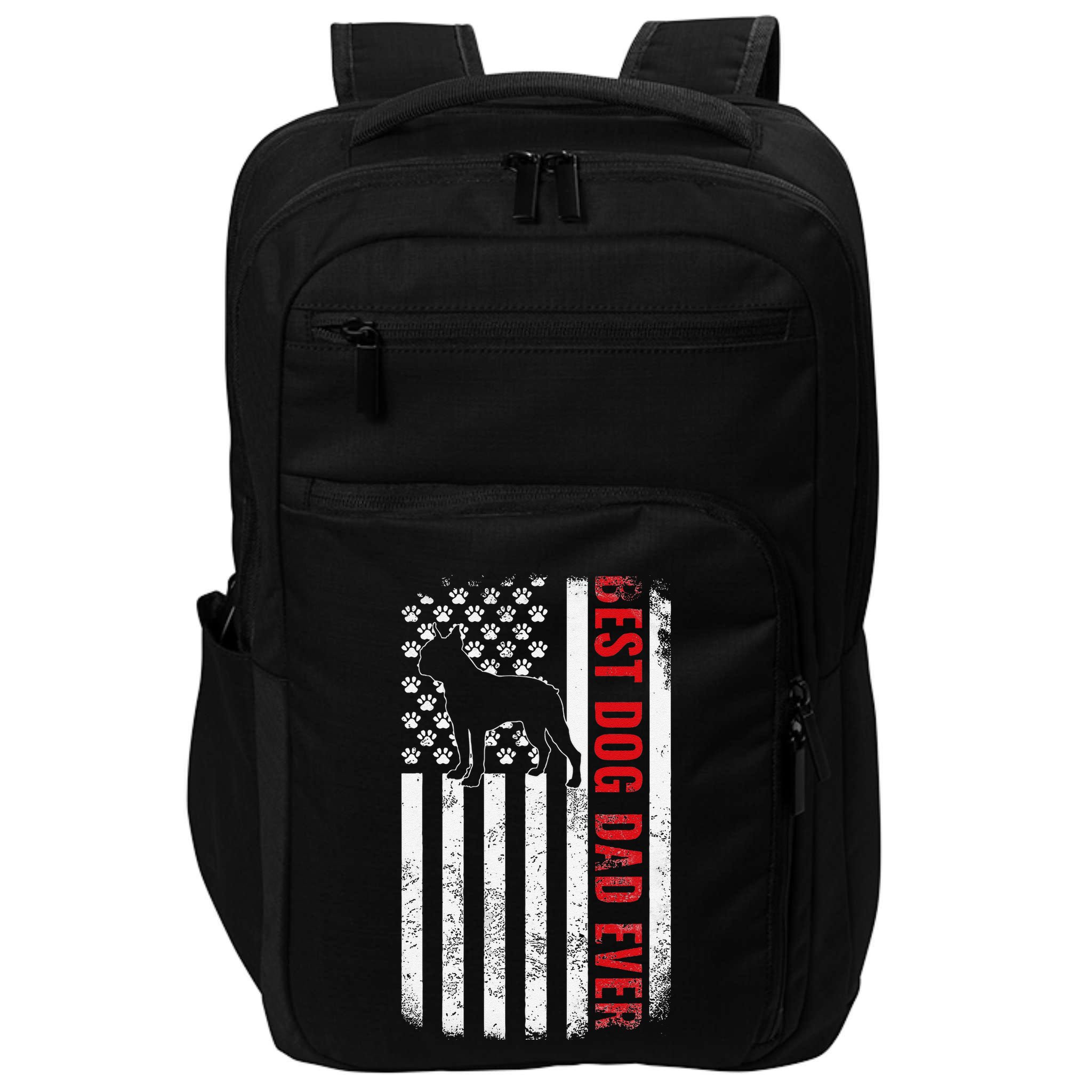 Boston Terrier Dad Dog Dad FatherS Day American Dog Dad Impact Tech Backpack