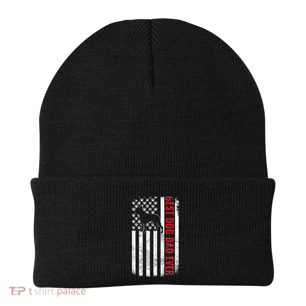Boston Terrier Dad Dog Dad FatherS Day American Dog Dad Beanie