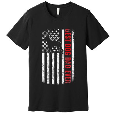 Boston Terrier Dad Dog Dad FatherS Day American Dog Dad Premium T-Shirt