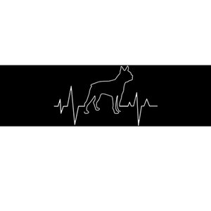 Boston Terrier Dog Lover Funny Cute Heartbeat Puppy Love Bumper Sticker