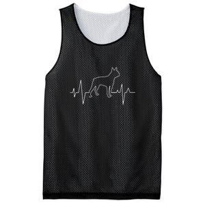 Boston Terrier Dog Lover Funny Cute Heartbeat Puppy Love Mesh Reversible Basketball Jersey Tank