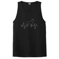 Boston Terrier Dog Lover Funny Cute Heartbeat Puppy Love PosiCharge Competitor Tank