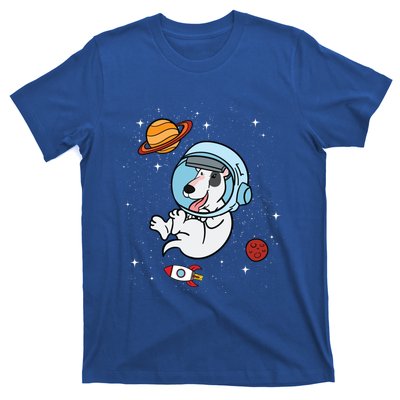 Bull Terrier Dog Astronaut Space Universe Galaxy Cool Gift T-Shirt