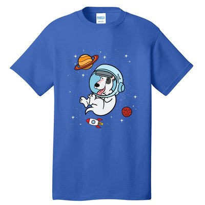 Bull Terrier Dog Astronaut Space Universe Galaxy Cool Gift Tall T-Shirt