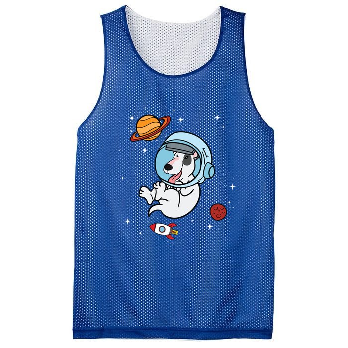 Bull Terrier Dog Astronaut Space Universe Galaxy Cool Gift Mesh Reversible Basketball Jersey Tank