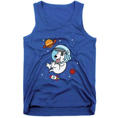 Bull Terrier Dog Astronaut Space Universe Galaxy Cool Gift Tank Top