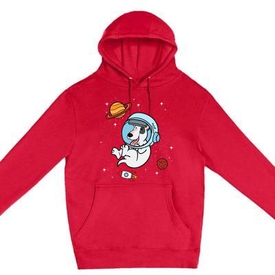 Bull Terrier Dog Astronaut Space Universe Galaxy Cool Gift Premium Pullover Hoodie