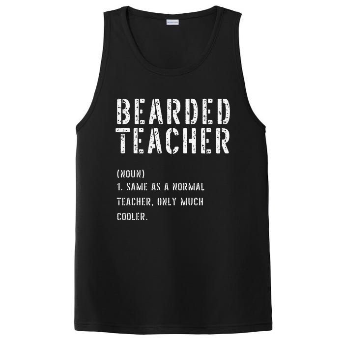 Bearded Teacher Definition First Day of School PosiCharge Competitor Tank