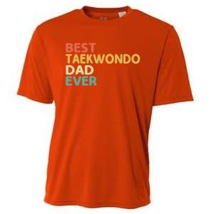 Best Taekwondo Dad Ever Martial Arts Tkd Gift Cooling Performance Crew T-Shirt