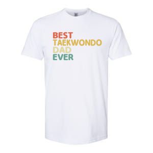 Best Taekwondo Dad Ever Martial Arts Tkd Gift Softstyle CVC T-Shirt