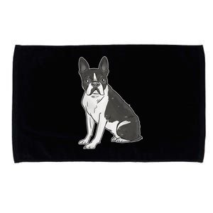 Boston Terrier Dog Microfiber Hand Towel