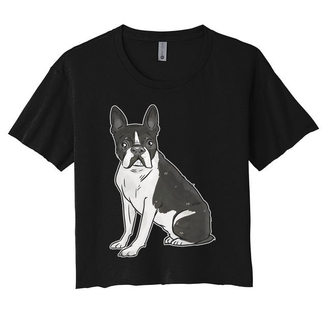 Boston Terrier Dog Crop Top