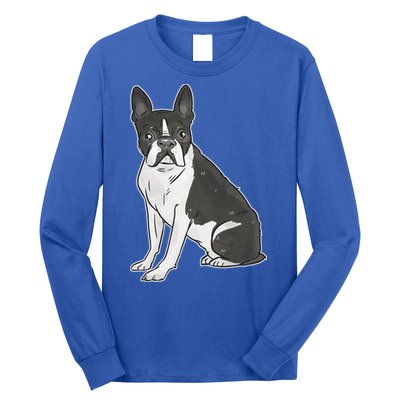 Boston Terrier Dog Long Sleeve Shirt