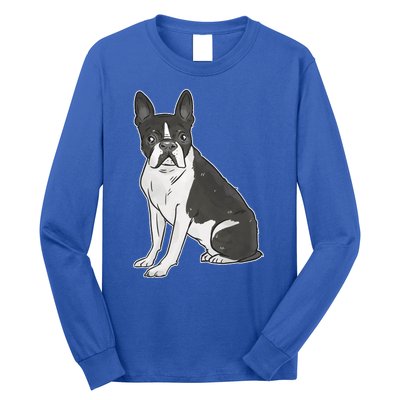 Boston Terrier Dog Long Sleeve Shirt