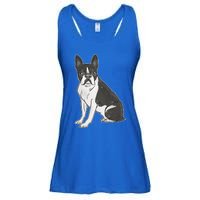 Boston Terrier Dog Ladies Essential Flowy Tank