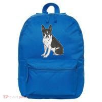 Boston Terrier Dog 16 in Basic Backpack