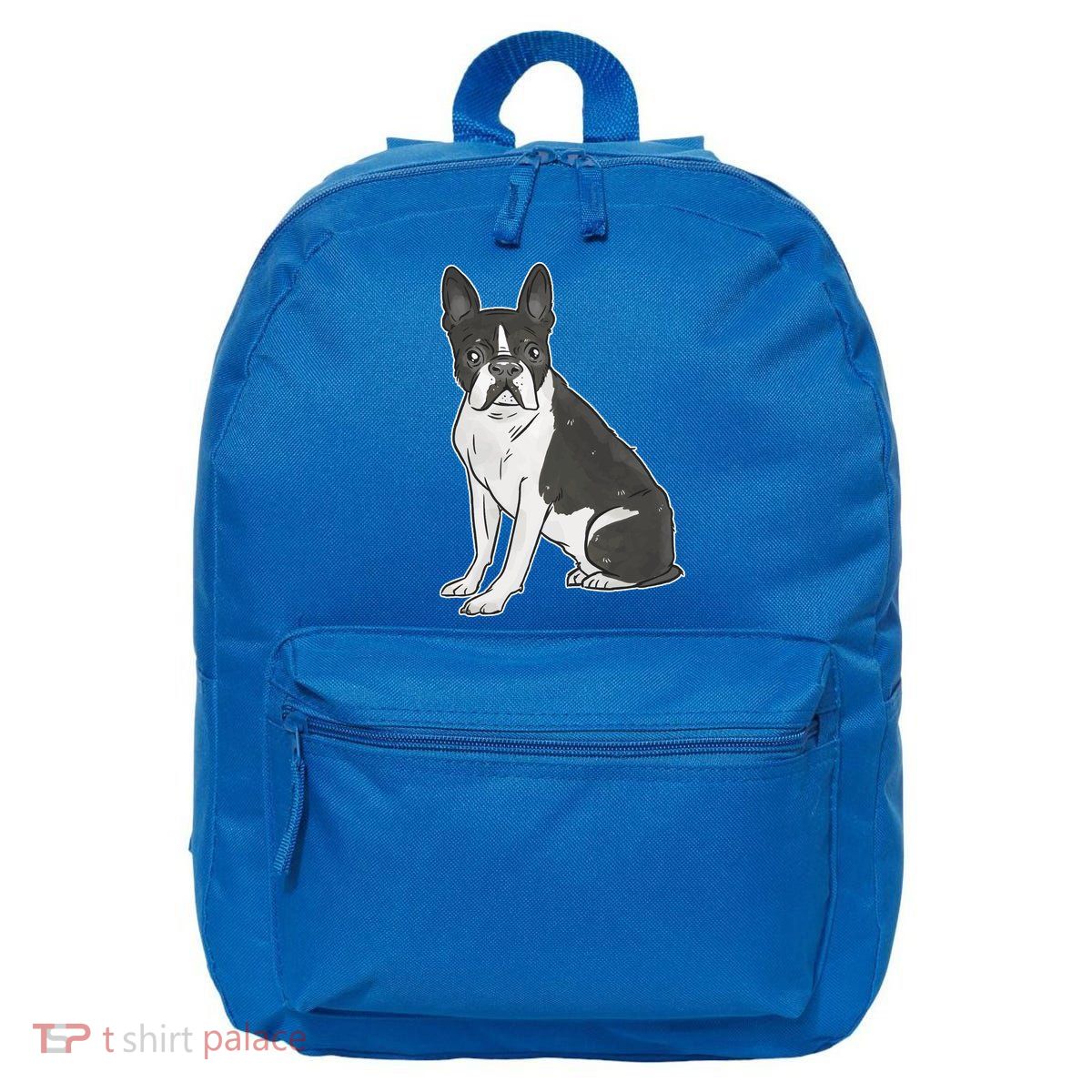 Boston Terrier Dog 16 in Basic Backpack