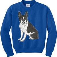 Boston Terrier Dog Kids Sweatshirt