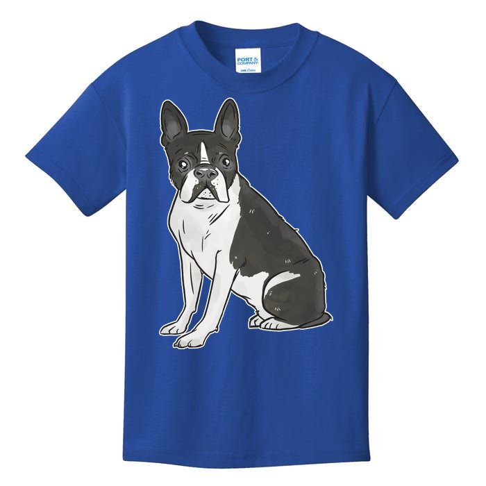 Boston Terrier Dog Kids T-Shirt