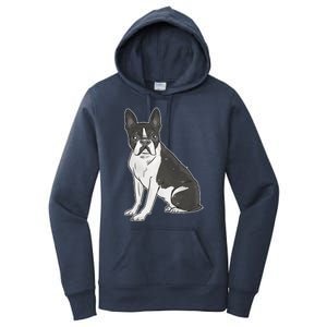 Boston Terrier Dog Women's Pullover Hoodie