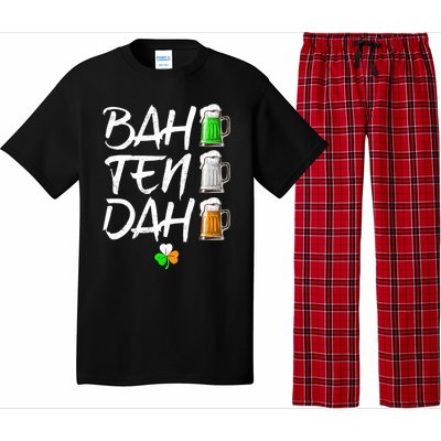 Bah Ten Dah Funny Beer Bartender St Patrick's Day Funny Gift Pajama Set