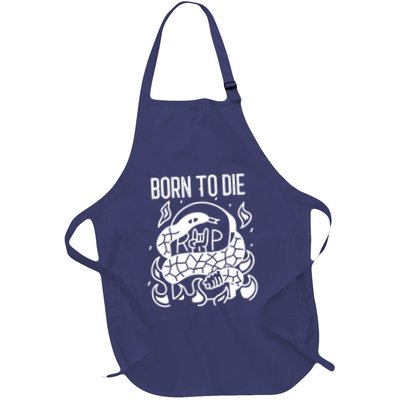 Born To Die Heavy Metal Rattlesnake Rip Tombstone Apron