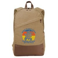 Born To Dilly Dally Forced To Pick Up The Pace Cute Cotton Canvas Backpack