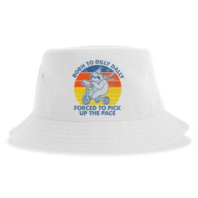 Born To Dilly Dally Forced To Pick Up The Pace Cute Sustainable Bucket Hat
