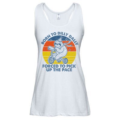 Born To Dilly Dally Forced To Pick Up The Pace Cute Ladies Essential Flowy Tank