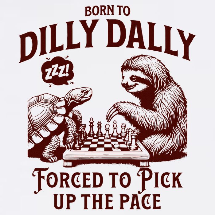 Born To Dilly Dally Forced To Pick Up The Pace Sloth Snail Wool Snapback Cap