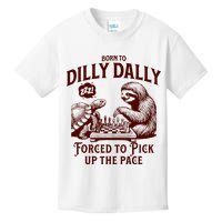 Born To Dilly Dally Forced To Pick Up The Pace Sloth Snail Kids T-Shirt