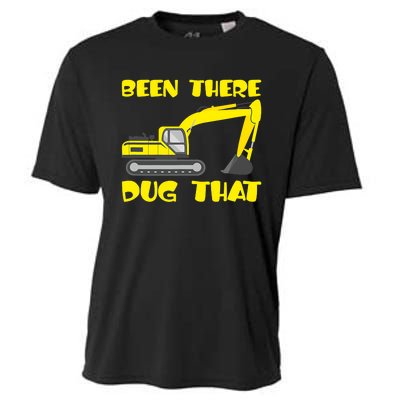 Been There Dug That, Funny Excavator Operator Cooling Performance Crew T-Shirt